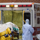 Dr. Martin Salia, a surgeon infected with the Ebola virus while working in Sierra Leone, as he was taken to the Nebraska Medical Center on Nov. 15, 2014, in Omaha, Neb.
Eric Francis/Getty Images